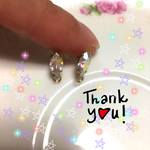 ⭐️クリスタルAB石付きピアス⭐️
