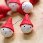 雪だるまサンタのクリスマスガーラント