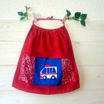 男の子大好き車タオルエプロン❤救急車🚑