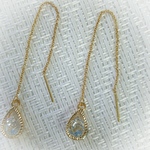ジルコニアチェーンピアス(しずく)