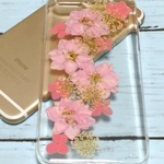 在庫処分 セール♪ 押し花 ケース flower case 【iphone 対応】 F03