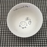 にこちゃん スマイルの茶碗★お名前、イニシャルいれれます！