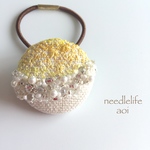 frappe Ⅱ〜刺繍ヘアゴム