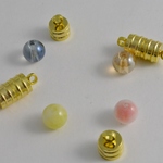  アクセサリー パーツ マグネット式留め金 クラスプ 大判 金 5個 20mm　 [4582434323499]