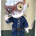 No.４１　 オビツ１１☆デニムサロペ＆ヘッドアクセ