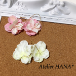 ふんわり  flower フープピアス