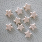 白ターコイズの星型ビーズ10個