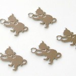プレイングキャットチャーム（シルバー）