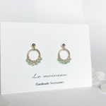 エメラルドのリングピアス*14kgf*