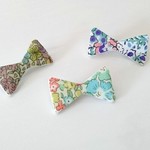 ぷっくりリボンブローチ＊リバティ使用