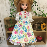 リカちゃんリバティ🌸小花のワンピース