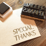 【SPECIAL THANKS】*消しゴムはんこ*スタンプ