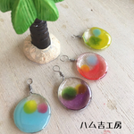 ふんわり水玉ピアス