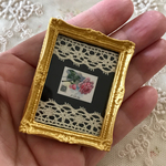 【限定品です】レース入りのフレーム（ゴールド）＊薔薇