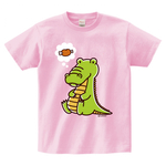 食いしん坊ワニTシャツ(大人〜子供サイズ)