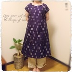 91 送料無料♡銘仙♡着物♡リメイク♡