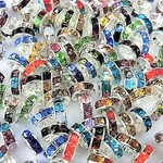 243★平型ロンデル 8mm 100個 ミックスセット