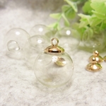 ガラスドーム　キャップセット１６mm ６個