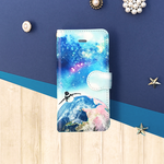 宇宙を泳ぐ銀河ペンギン【手帳型スマホケース】iPhone11対応済