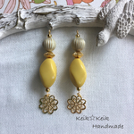 アンティーク感☆アクリルビーズピアス