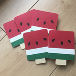 ★再販1★【5枚セット】アイスクリームのミニメッセージカード スイカ