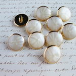 ■15mm■10個入■ ヴィンテージボタン  ベージュゴールド [1136] アクセサリーに!! 