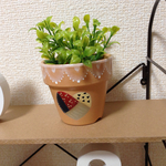 ハートのミニ植木鉢
