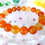 ★幸運を運ぶ☆皇帝の石★バイブレーションパワー☆★☆波動カーネリアン★ 　☆１０ｍｍ☆　★１７ｃｍ★