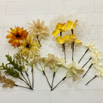 おーか💠イエロー系ガーベラのヘッドドレス ２０点  紫陽花  花冠  オレンジ