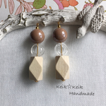 大人可愛い☆アクリルビーズピアス stcat風
