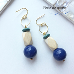 コロンとウッドピアス/イヤリング