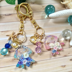 花海月のキーホルダー〈ブルー〉