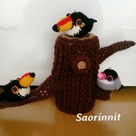 【sherrytrifle様専用】オーダー品オニオオハシさん２羽＆桜文鳥さん1羽