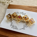 押し花バレッタ❁brown❁