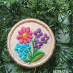 お花の刺繍ブローチ✴︎254