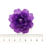 ﾃﾞｺﾊﾟｰﾂ*ﾌﾜﾘ薔薇*2個*紫