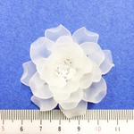 ﾃﾞｺﾊﾟｰﾂ*ﾌﾜﾘ薔薇*2個*白
