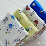 🐼⛱  雨ふりパンダちゃん♪⛱🐼 ふわふわ&やわらかな８重ガーゼ ハンカチ♪４枚セット