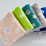 ୨୧˙˳⋆﻿和風モダンふんわりフラワー୨୧˙˳⋆﻿ふわふわ&やわらかな８重ガーゼ ハンカチ5枚セット 