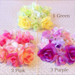 全3カラー＊16本♡たっぷりの薔薇のラプンツェル髪飾り♡ヘッドドレス ヘアパーツ ヘアアクセ 結婚式 成人式 卒業式 入学式