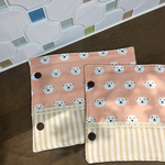 しろくま×ストライプ＊抱っこ紐 よだれカバー