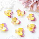 ✿ ビオラのお花のピアス ✿  