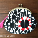 和風モダンながま口財布♪