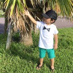 リボン☆Tシャツ.長袖. ロンパース☆名入れ☆誕生日やプレゼントにも♡