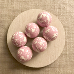 6pcs Handmade* 資材 B-133 painted beads