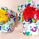 mameqoo様専用 朝顔柄の浴衣 ２着+ふわふわ帯