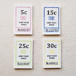 北欧イメージのカラフルなメッセージチケット [４種セット]