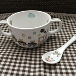 くまさんのスープカップ&スプーン   離乳食に♡お名前いれれます！