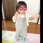 リネン100%サロペットオールインワン