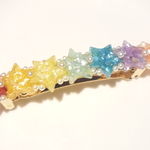 ☆お取り置き☆　虹色STAR　パールバレッタ